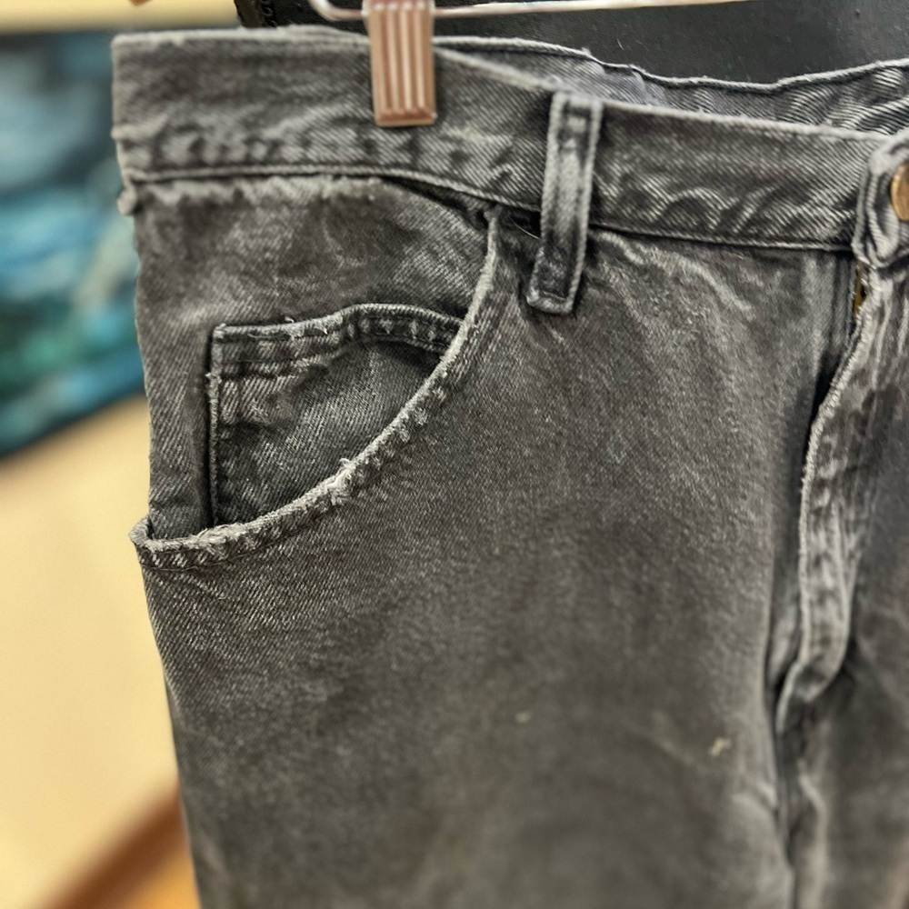 VINTAGE black Rustler jeans size 36/30 - Picture 5 of 6